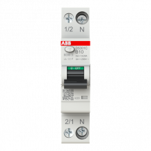 ABB DS301C B10 F30 FI/LS-Schalter Typ F mischfrequenzsensitiv 30 mA, 6 kA, 1P+N, B-Char., 10 A 1 Teilungseinheit