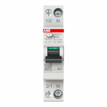 ABB DS301C B20 F30 FI/LS-Schalter Typ F mischfrequenzsensitiv 30 mA, 6 kA, 1P+N, B-Char., 20 A 1 Teilungseinheit