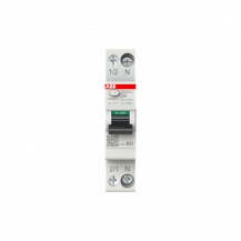 ABB DS301C C6 F30 FI/LS-Schalter Typ F mischfrequenzsensitiv 30 mA, 6 kA, 1P+N, C-Char., 6 A 1 Teilungseinheit