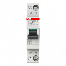 ABB DS301C C16 F30 FI/LS-Schalter Typ F mischfrequenzsensitiv 30 mA, 6 kA, 1P+N, C-Char., 16 A 1 Teilungseinheit