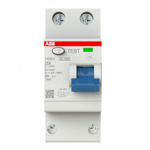 ABB FX202 F-25/0.03 Fehlerstrom-Schutzschalter Typ F 2P 30mA 25 A mischfrequenzsensitiv FlexLine Push-in Technologie