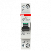 ABB DS301C B16 A100 FI/LS-Schalter Typ A, 100 mA, 6 kA, 1P+N, B-Char., 16 A 1 Teilungseinheit