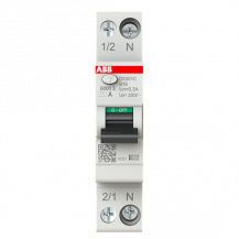 ABB DS301C B16 A300 FI/LS-Schalter Typ A, 300 mA, 6 kA, 1P+N, B-Char., 16 A 1 Teilungseinheit