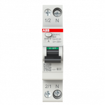 ABB DS301C B20 A300 FI/LS-Schalter Typ A, 300 mA, 6 kA, 1P+N, B-Char., 20 A 1 Teilungseinheit