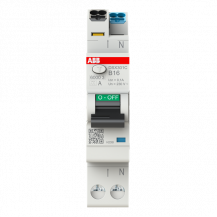 ABB DSX301C B16 A100 FI/LS-Schalter Typ A, 100 mA, 6 kA, 1P+N, B-Char., 16 A FlexLine Push-in Technologie 1 Teilungseinheit