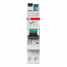 ABB DSX301C B10 A300 FI/LS-Schalter Typ A, 300 mA, 6 kA, 1P+N, B-Char., 10 A FlexLine Push-in Technologie 1 Teilungseinheit