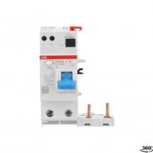 ABB DDA202 A-63/0.5 AE FI-Block für S202/S302 2P, Typ A, 63A, 500mA, Not Aus Funktion