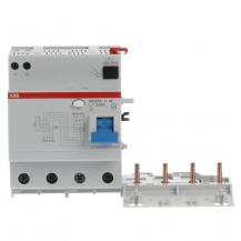 ABB DDA204 A-63/0.03 AE FI-Block für S204/S304 4P, Typ A, 63A, 30mA, Not Aus Funktion