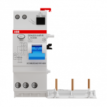 ABB DDA203 A-40/0.03 AP-R FI-Block für S203/S303 3P, Typ A, 40A, 30mA, kurzzeitverzögert