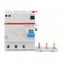 ABB DDA203 A-63/0.03 AP-R FI-Block für S203/S303 3P, Typ A, 63A, 30mA, kurzzeitverzögert