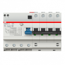 ABB DS204 A-B63/0.03 FI/LS-Kombination 6kA, 4P, Typ A, B 63A, 30mA