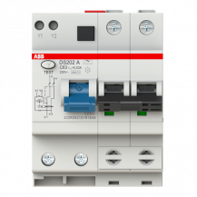 ABB DS202 A-C63/0.03 FI/LS-Kombination 6kA, 2P, Typ A, C 63A, 30mA