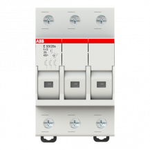 ABB E 93/20S Sicherungs-Trennschalter, 3Pol, 20A für Sicherungseinstatz 8,5 x 31,5mm mit Sicherungsüberwachungsanzeige