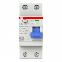 ABB F202 A-100/0.03 AP-R FI-Schutzschalter 2P, Typ A, 100A, 30mA, kurzzeitverzögert