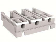 ABB ADP MONT. FIXED TERM. x PF XT4 3p Adapter für Unterteil, steckbar ausfahrbar, 3polig Zubehör für XT4