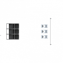 ABB KIT FC CuAl 3/0-350 kcmil XT4 3pcs UL/CS Zubehör Tmax XT UL/CSA