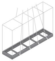 ABB IS2-ZU2100 Sockelblende Anreihen einteilig H=200mm, Zubehör AM2/IS2 Gehäuse, Meterware