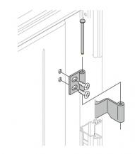 ABB IS2-CR0181 4 Stück 180° Scharniere Bausatz, Zubehör AM2/IS2 Gehäuse