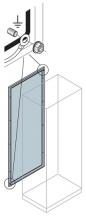 ABB IS2-EP1680K Rückwand Stahlblech HXB 1600X800mm, Lackierung: grau, RAL 7035