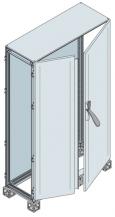 ABB ES1428K Schrank mit Stahlblech-Doppeltür, Lackierung: grau, RAL 7035