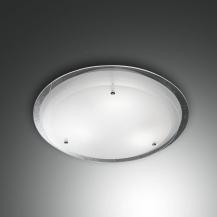 Hill Deckenleuchte Facettenschliff Glas in Weiss Fabas Luce