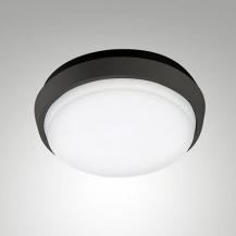 Fabas Luce 3315-69-101 LED Außen Deckenleuchte Olly Ø180mm 10W Warmweiß IP54 Schwarz