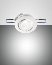 Fabas Luce 3445-72-343 LED Einbauspot Set Sigma Ø82/70mm 7W Warmweiß Weiß schwenkbar