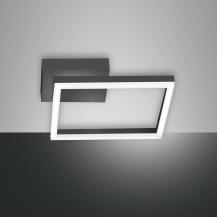 Bard LED Deckenleuchte quadratisch in Anthrazit Fabas Luce