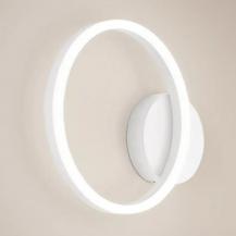Ringförmige Giotto LED Wandleuchte in Weiss dimmbar von Fabas Luce