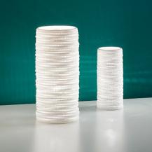 Mediterrane Marbella Tischleuchte in Weiss aus handgearbeiteter von Fabas Luce