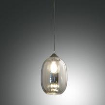 FABAS LUCE FAB-3519-40-126-01 Infinity Pendelleuchte Ø20cm E27 Rauchglas Schwarz Smartluce