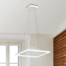 FABAS LUCE FAB-3394-40-102-01 Bard LED Pendelleuchte 42x42cm 39W 3000K Weiß Smartluce