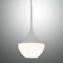 Apollo Pendelleuchte aus Metall & Glas in Weiß im Retro-Look von Fabas Luce