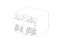 ABB KitJumpE4.2 3200-4000IEC -A- 2psLS INST Anschlusskit für Leistungsschalter Emax2 1500 V DC 4P installiert