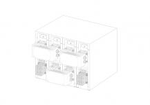 ABB KitJumpE4.2 3200-4000IEC -C- 4psLS INST Anschlusskit für Leistungsschalter Emax2 1500 V DC 4P installiert