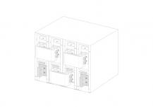 ABB KitJumpE4.2 1600-2500IEC -C- 4psLS INST Anschlusskit für Leistungsschalter Emax2 1500 V DC 4P installiert