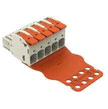 WAGO 832-1105/345-000 1-Leiter-Federleiste Hebel 5-polig 16 mm²