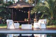 New Garden TARIDA SIT ARMS 66 beleuchteter Sessel mit Armlehnen - Akku RGBW dim Fernbedienung