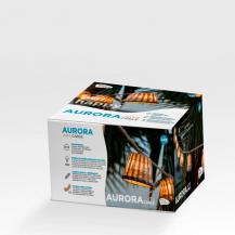 New Garden AURORA Lichterkette aus Naturfasern 8 Meter