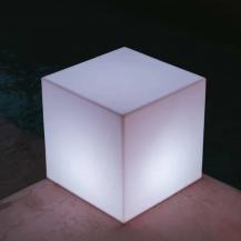 New Garden CUBY 40 Solar Leuchtwürfel RGB + Kaltes, Warmes und neutrales Licht, 40 x 40 cm - für Außen- und Innenanwendung IP65