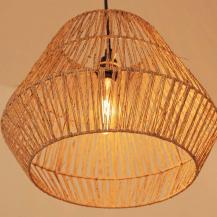 New Garden SISINE 30 Seegras Hängeleuchte mit E27 Fassung ohne Leuchtmittel für Innen IP20