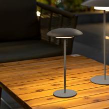 New Garden SARDINIA 30 Tischleuchte In&Out Akku dimmbar IP44 in anthrazit