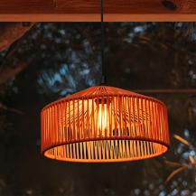New Garden CALABARDINA PENDELLEUCHTE MIT KABEL und E27 Fassung Durchmesser: 30 cm, IP44 in Terrakotta