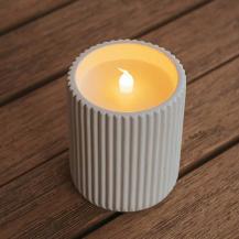New Garden Dolo LED Keramik Kerze mit Flammeneffect (2 x AAA batteries nicht enthalten)