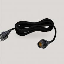 New Garden ARTEIXO 5 m Kabel für den Außenbereich mit E27 Fassung schwarz