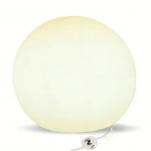 New Garden BULY 50 Garten LED-Kugel weiss IP65 230 Volt Kabel mit Stecker & Schalter- warmweißes Licht ø50 x 44 cm In&Out