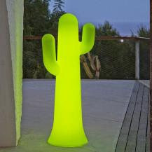 New Garden Stehlampe PANCHO LED-Kaktus 139cm hoch weiß mit Akku, Fernbedienung, RGBW und kaltweißes Licht IP65
