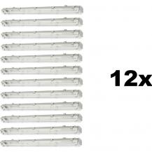 12 x 150cm Philips Ledinaire Feuchtraumleuchte 2-flg. WT050C Wannenleuchte für 2 G13 / T8 Röhren