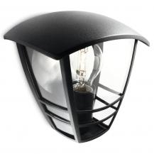 Philips myGarden Außenwandleuchte Creek Laternenform Schwarz Aluminium