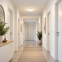 Runde Philips myLiving LED Deckenleuchte Twirly 2700K mit leistungsstarken 1200lm in Weiß